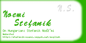 noemi stefanik business card